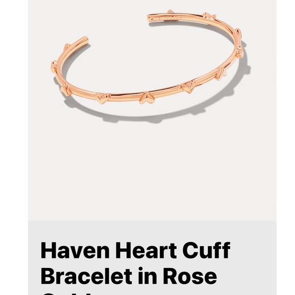 Kendra Scott heart cuff bracelet in rose gold. New w/ tags. - Picture 3 of 6